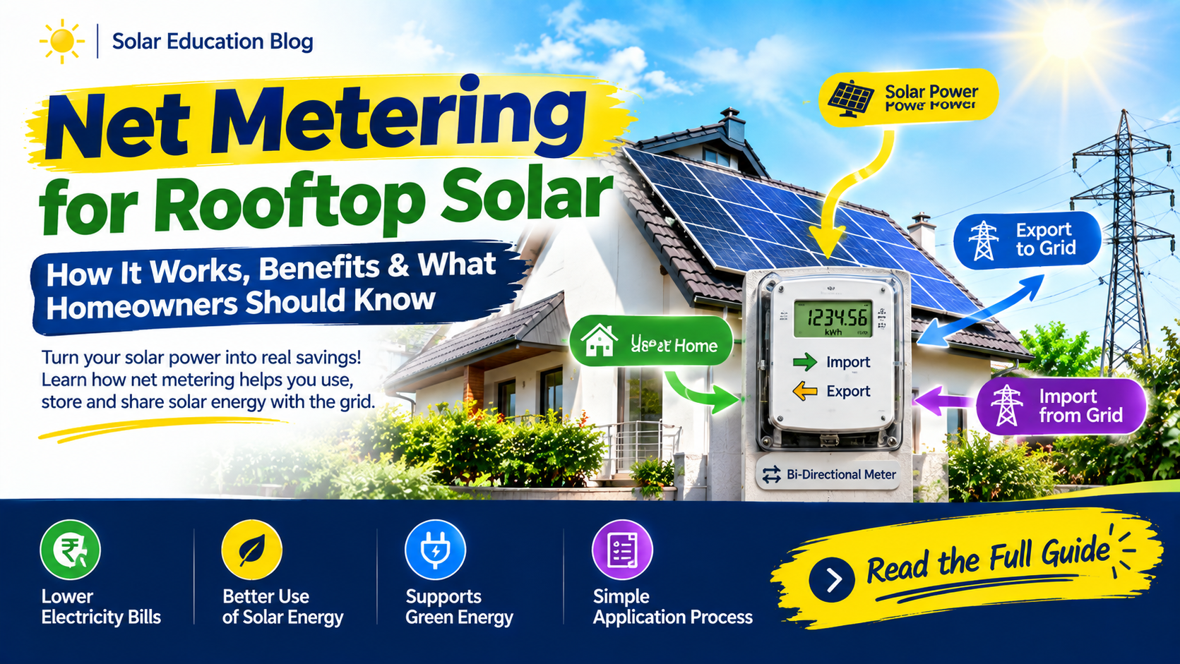 Net Metering for Rooftop Solar: How It Works, Benefits & What Homeowners Should Know