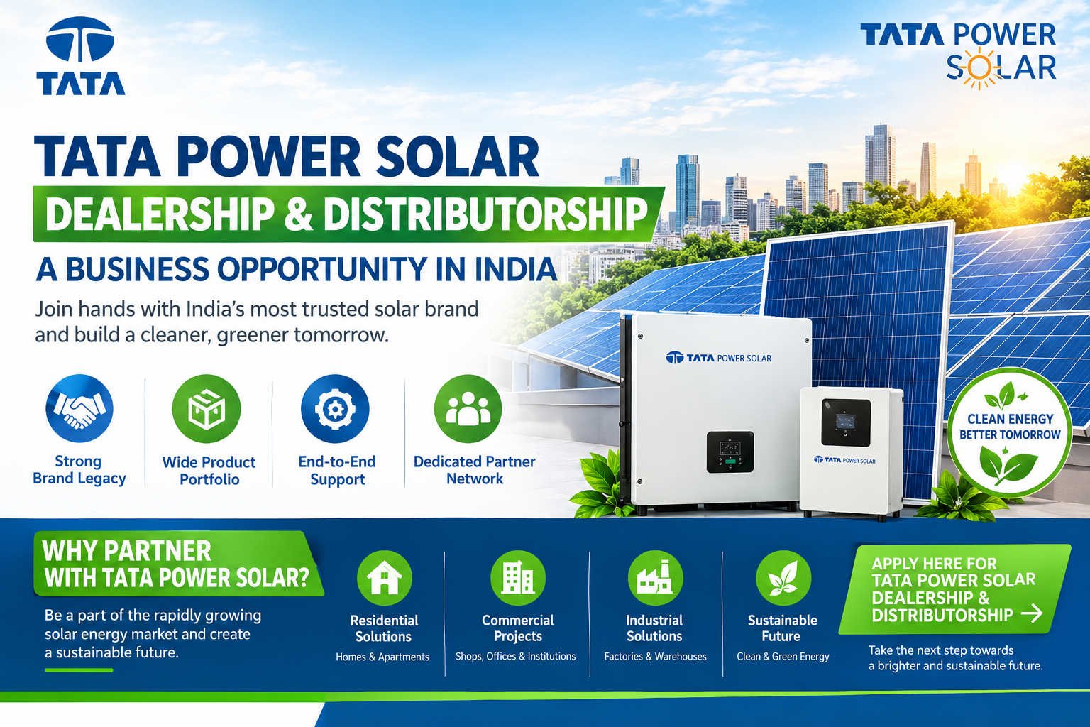 Tata Power Solar Dealership & Distributorship: How to Start a Solar Business in India